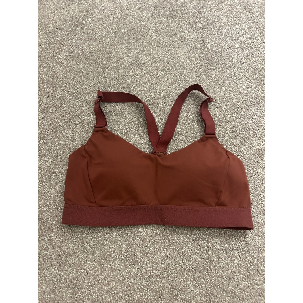 Old Navy Active Sports Bra Womens XS Rust Excellent Go-Dry Adjustable Racerback